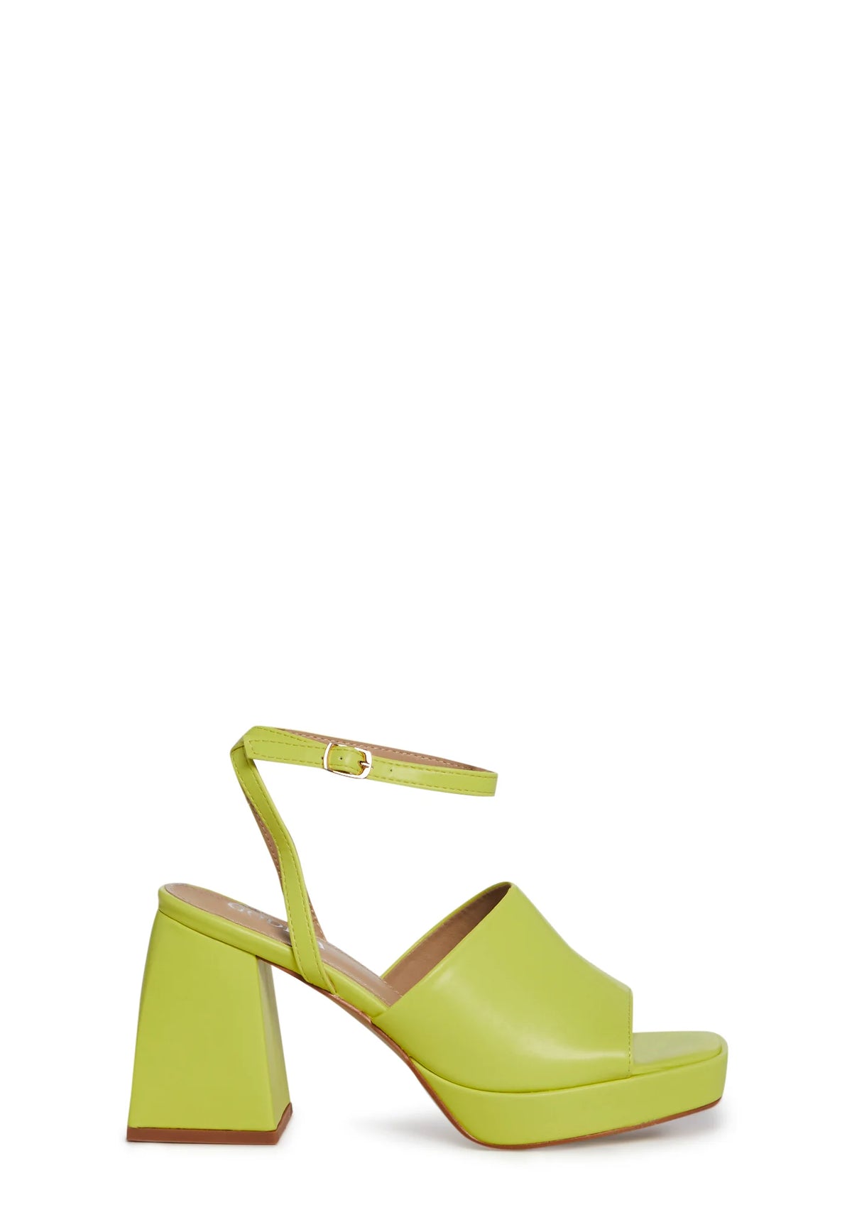 Romantic Ride Block Heels- Green