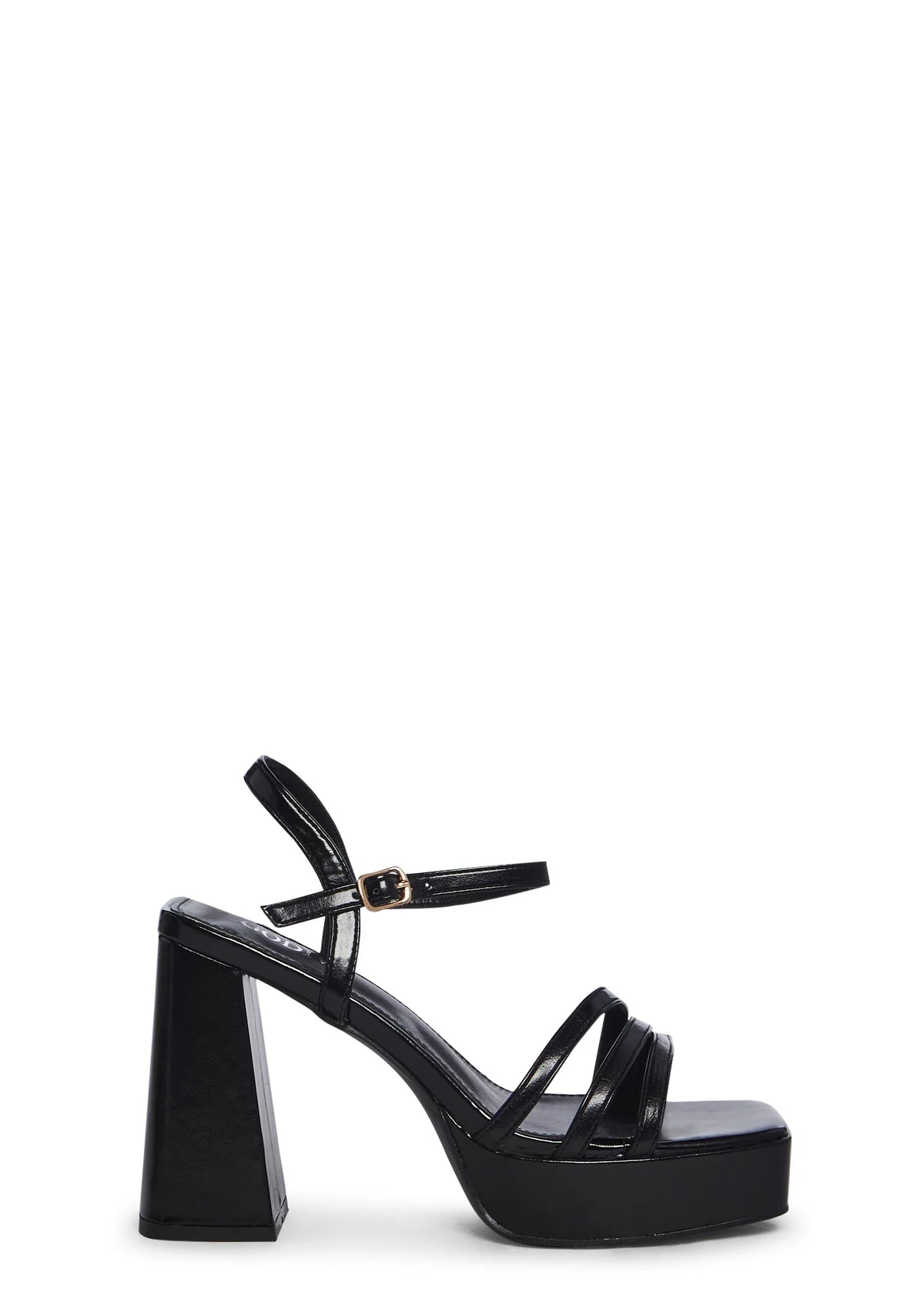 Baby It's You Platform Sandals- Black