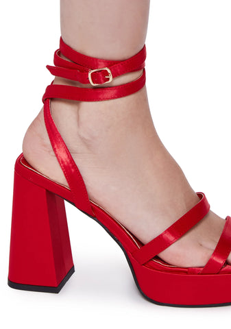 She's A Lady Block Heels