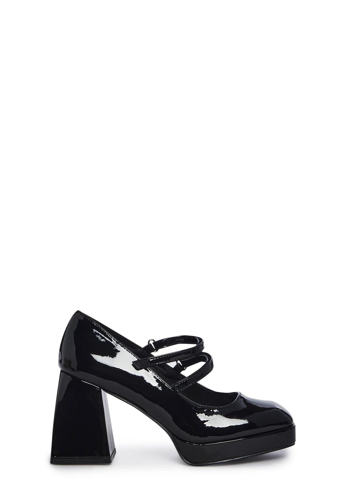 Romantic Harmony Block Heels - Black