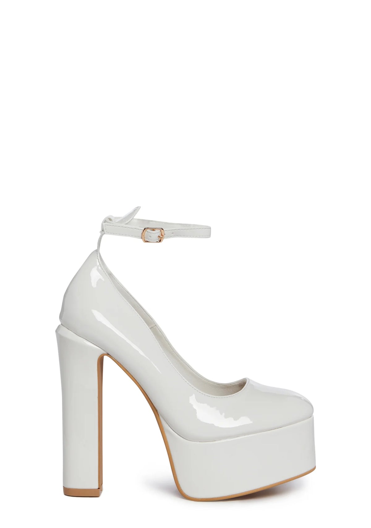 Truly Admired Platform Heels - White