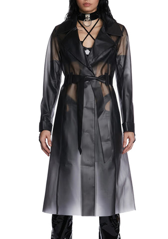 Dark Alien Superstar Trench Coat