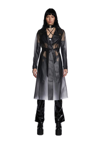 Dark Alien Superstar Trench Coat