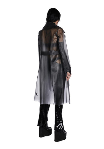 Dark Alien Superstar Trench Coat