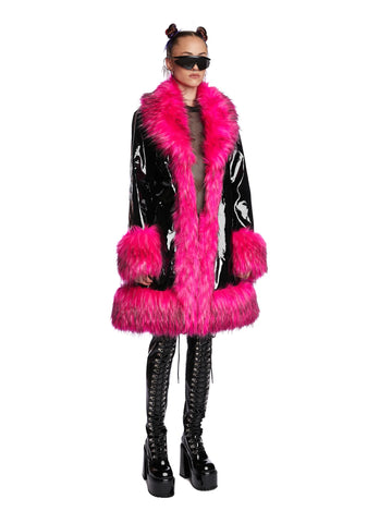 Worst Behavior Faux Fur Coat