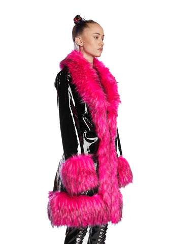 Worst Behavior Faux Fur Coat