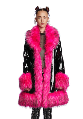 Worst Behavior Faux Fur Coat