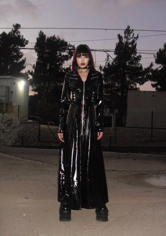 Fatal Trinity Patent Trench Coat