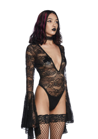 Married To Misery Lace Bodysuit