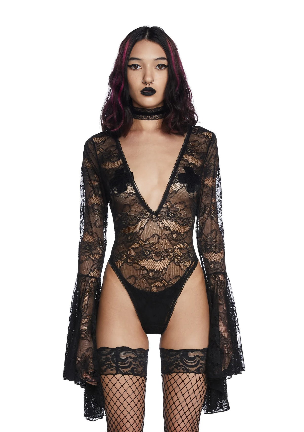 Married To Misery Lace Bodysuit