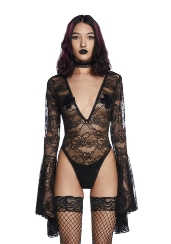 Married To Misery Lace Bodysuit