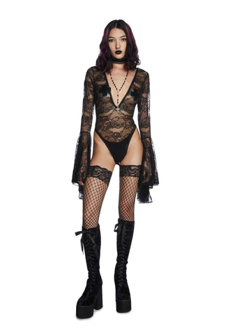 Married To Misery Lace Bodysuit