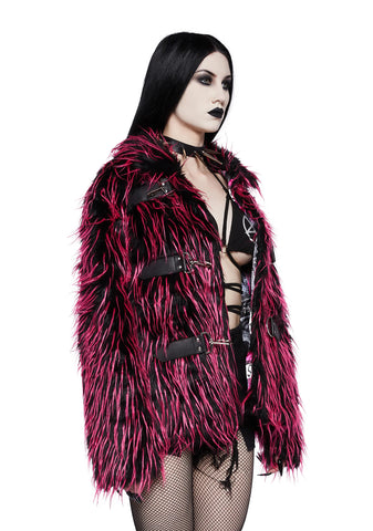 Run From Suburbia Faux Fur Jacket