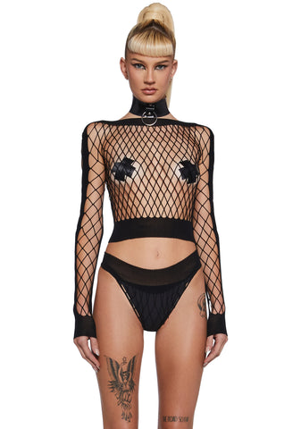 Digital Remnants Lingerie Set - Black