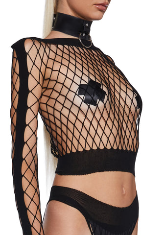 Digital Remnants Lingerie Set - Black