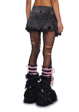 Rock Out Of Here Denim Skirt