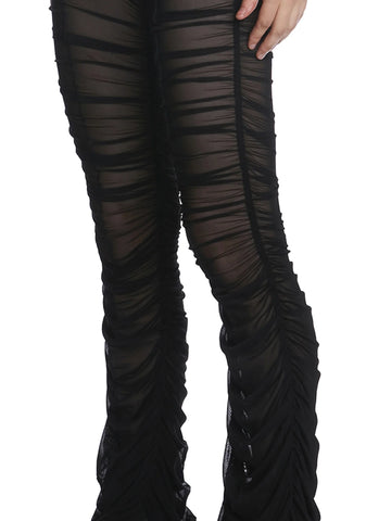 The Mosh Pit Mesh Flared Leggings