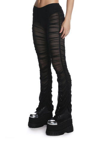 The Mosh Pit Mesh Flared Leggings