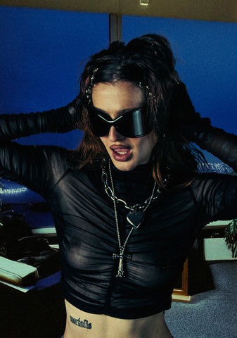 The Mosh Pit Mesh Crop Top