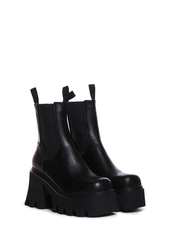 Wipe Out Chunky Platform Ankle Boots