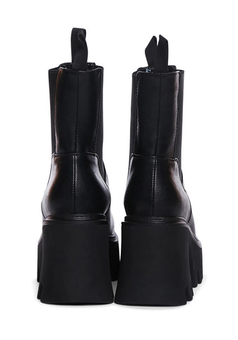 Wipe Out Chunky Platform Ankle Boots