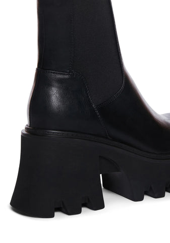 Wipe Out Chunky Platform Ankle Boots