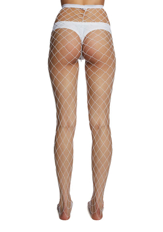 Ice Diamond Doll Fishnet Stockings