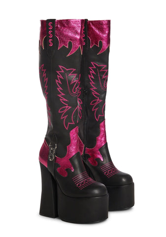 Overthinking Platform Boots