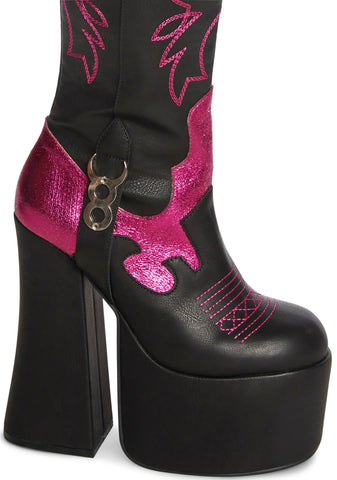 Overthinking Platform Boots