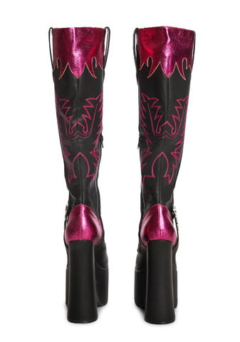 Overthinking Platform Boots