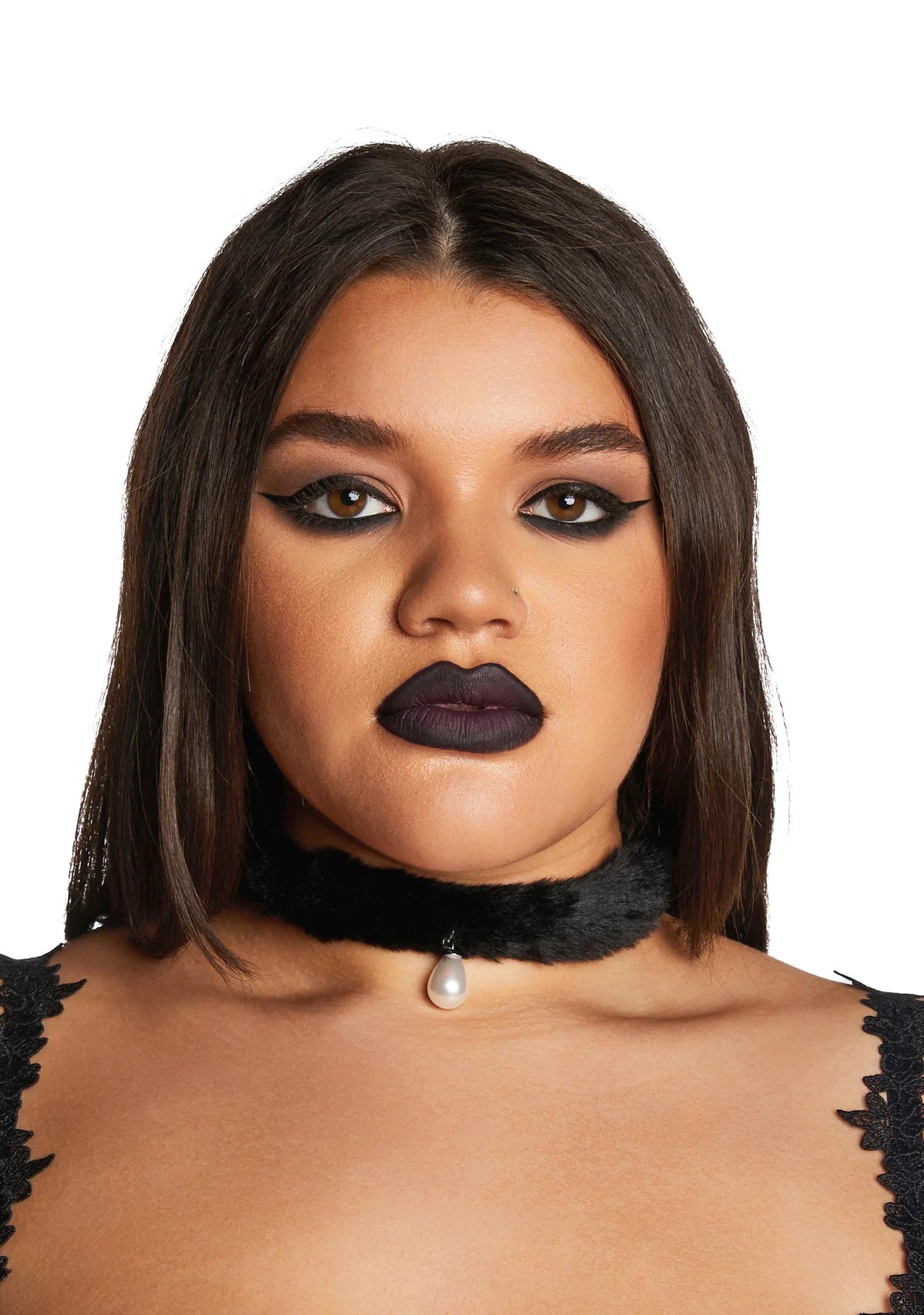 Acting Innocent Faux Fur Choker