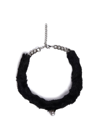 Acting Innocent Faux Fur Choker