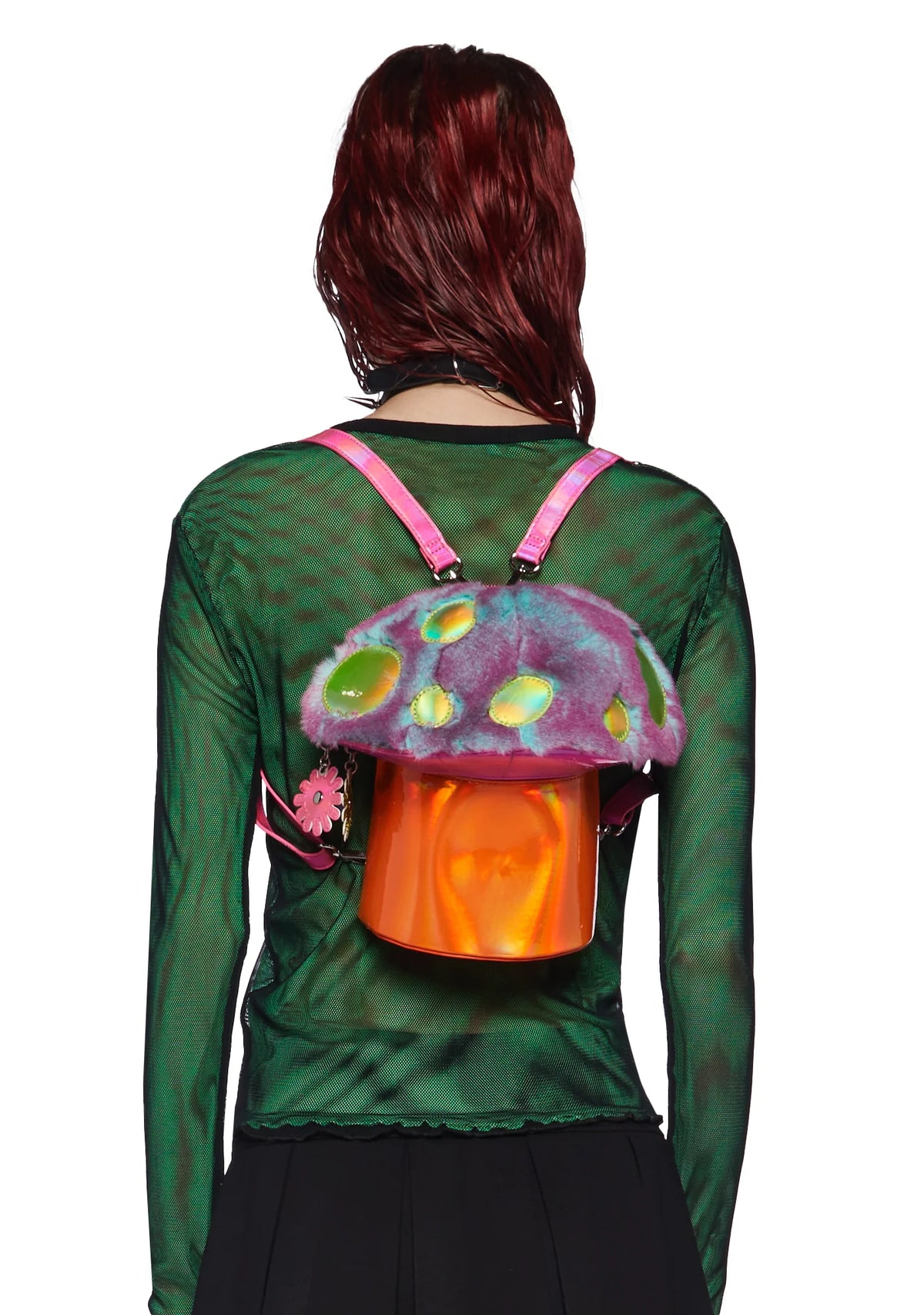 Trippy Vibe Got Funky Mushroom Backpack - Holo