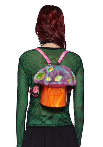 Trippy Vibe Got Funky Mushroom Backpack - Holo