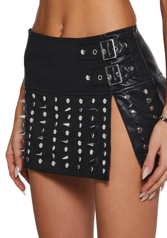 Tough As Titans Studded Skirt
