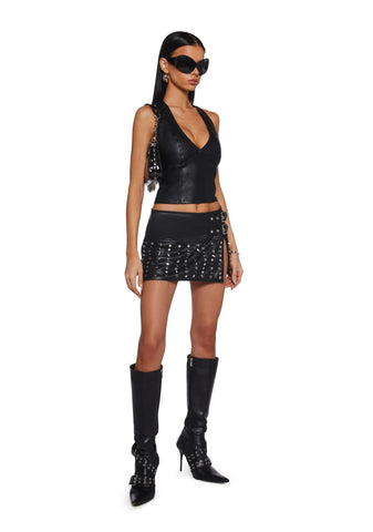 Tough As Titans Studded Skirt