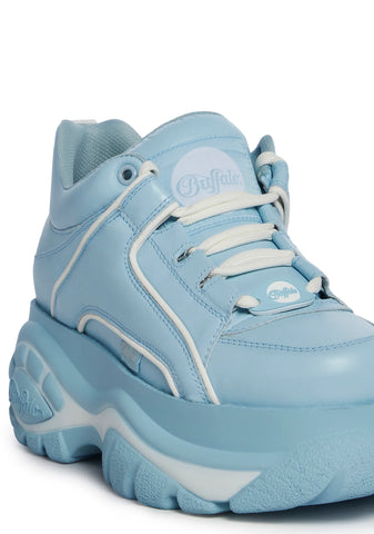 Classic Low Platform Sneakers -Blue