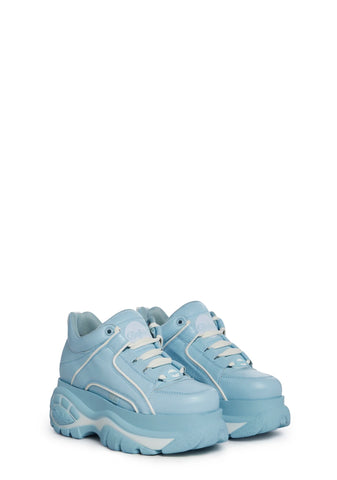 Classic Low Platform Sneakers -Blue