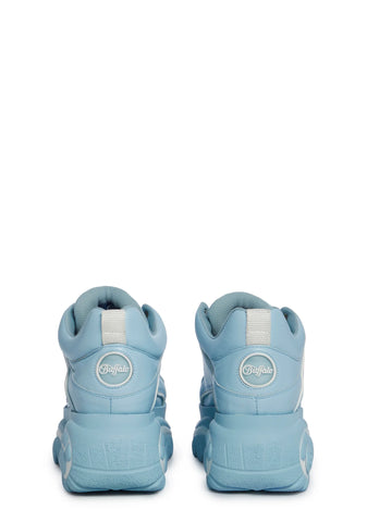 Classic Low Platform Sneakers -Blue