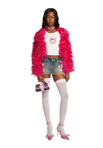 Feline Naughty Graphic Baby Tee