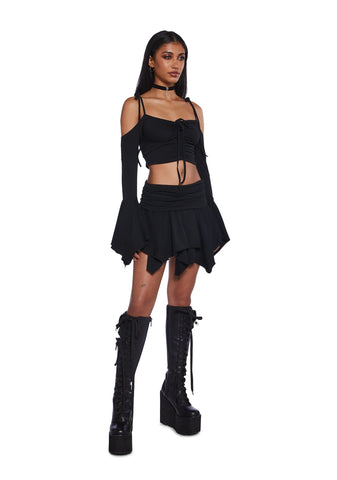 F Is For Fairies™  Mini Skirt - Black