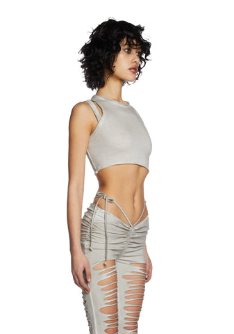 Echo Asymmetrical Crop Tank