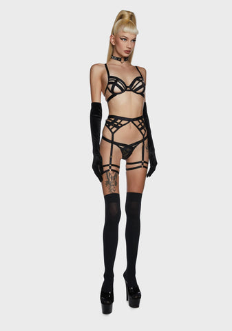 Chantal Elastic And Mesh Thong