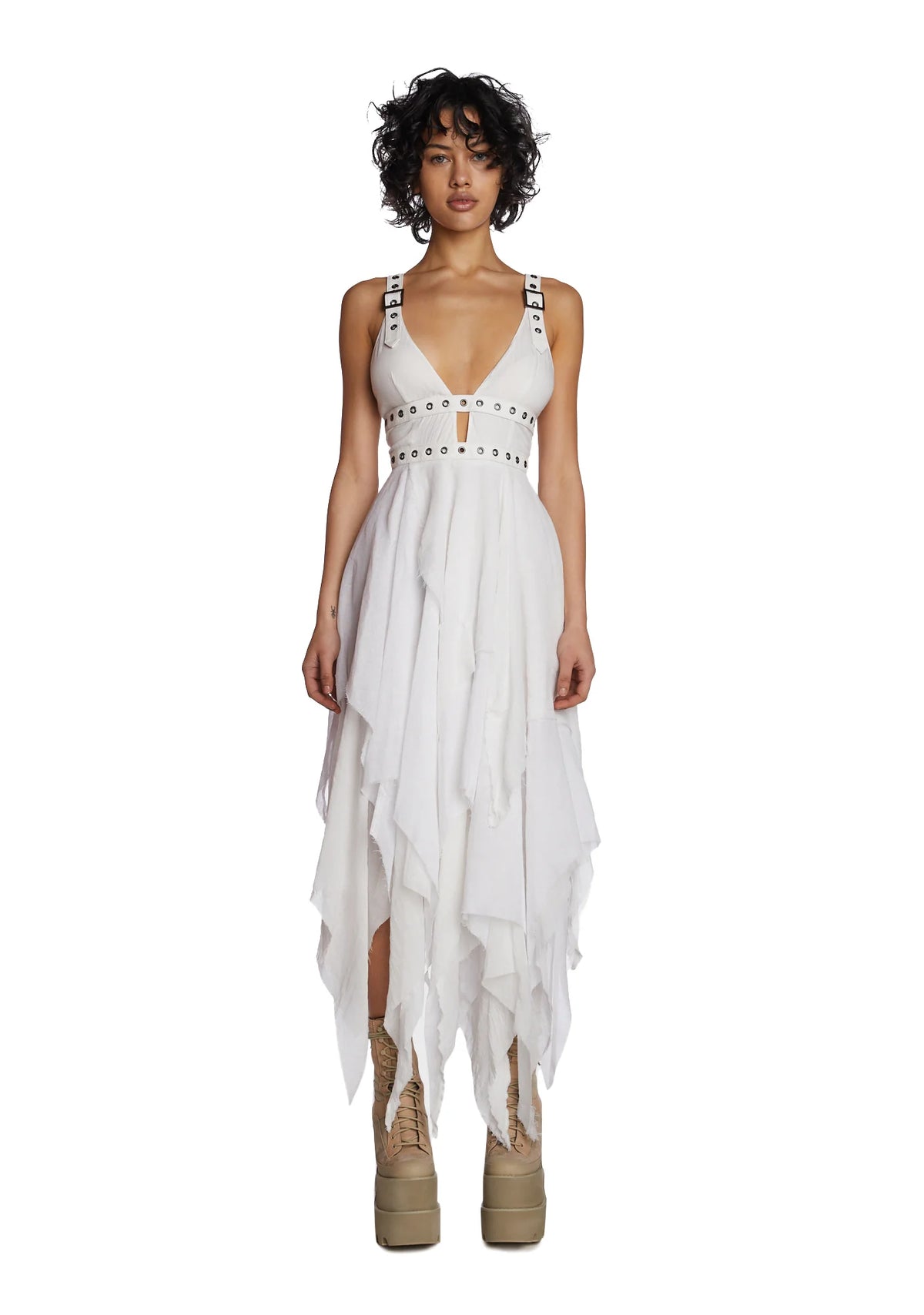 Echo Handkerchief Midi Dress