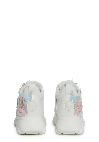 CLD Corin Platform Sneakers - Butterflies