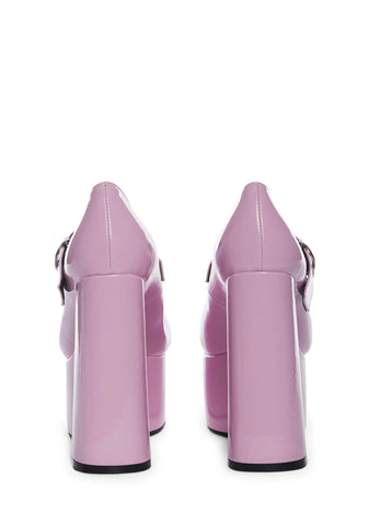 Sissy Patent Platform Heels
