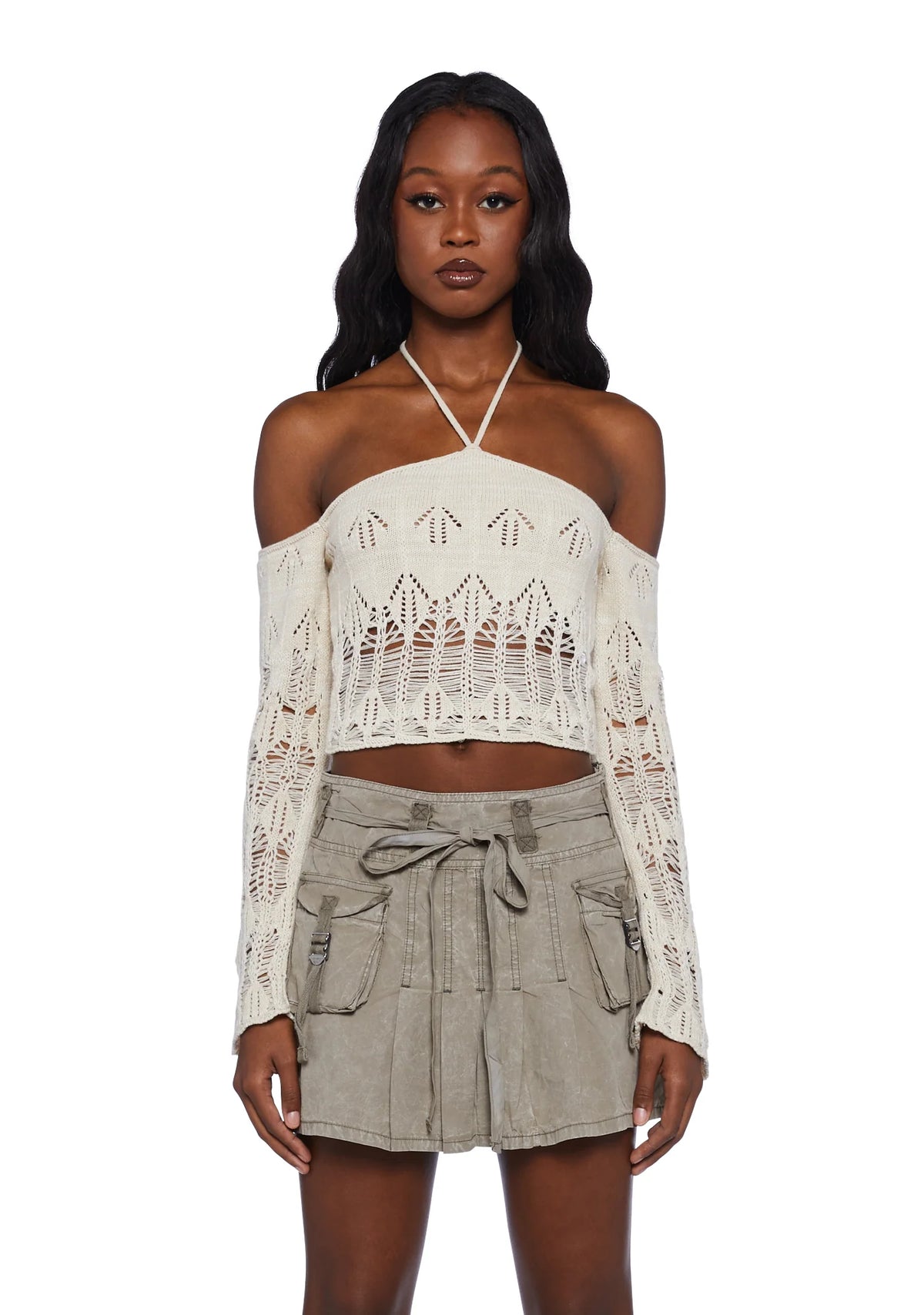 Knit Halter Crop Top