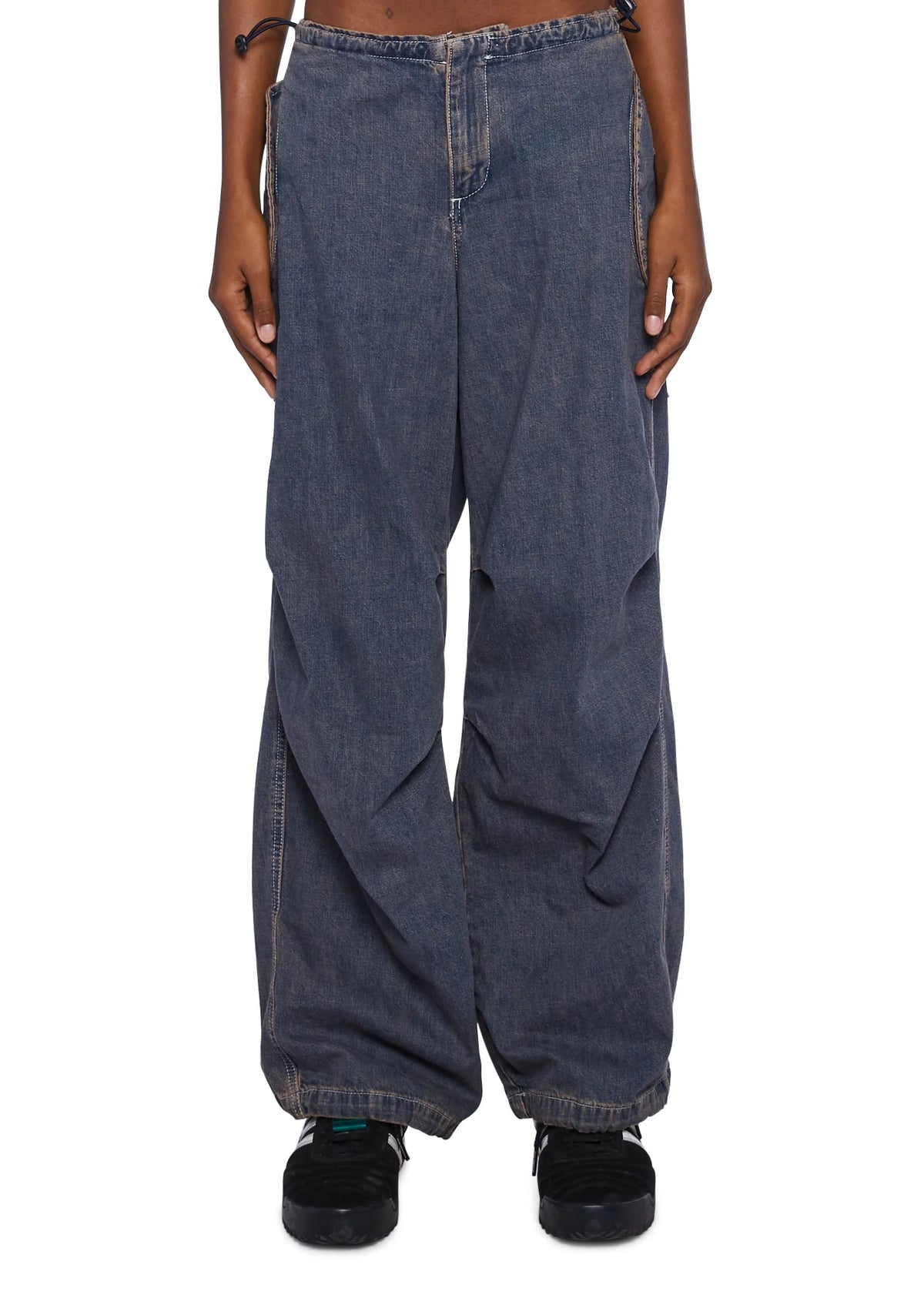 Baggy Cargo Pants - Purple