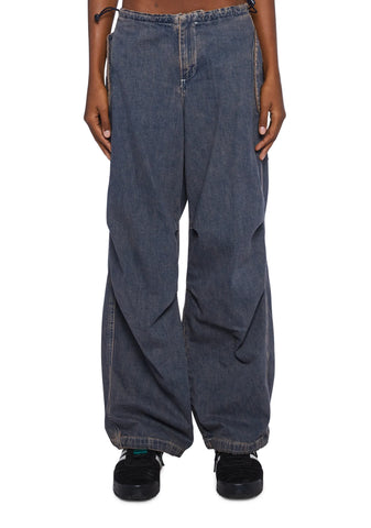 Baggy Cargo Pants - Purple