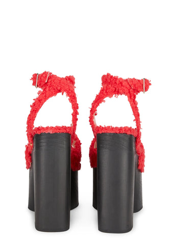 Superior Platform Heels - Red